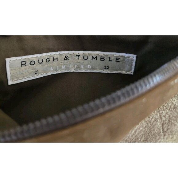 Rough and Tumble Cash Pack Wristlet Bag Leather Distressed Silver - Picture 7 of 7